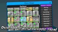 Choose from over 300 stages in Obby Maker (Image via Roblox)